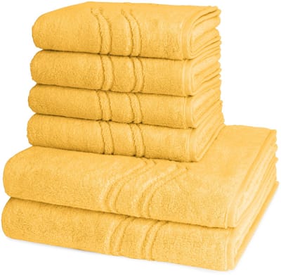 Ross Dames en Heren 4 X handdoek 2 X douchedoek - per set Cashmere feeling