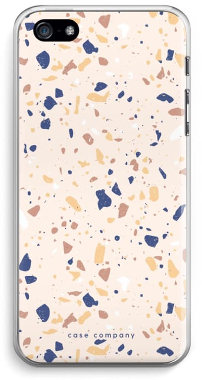 Case Company® - Hoesje geschikt voor iPhone 5 / 5S / SE (2016) hoesje - Terrazzo N°23 - Soft Cover Telefoonhoesje - Bescherming aan alle Kanten en Schermrand