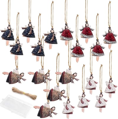 Elegante kerstengelen hanger van hoogwaardig materiaal, perfect voor feestelijke sieraden en cadeau's