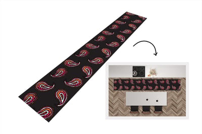Keukenloper - Loper keuken - Retro - Bandana - Patroon - 300x50 cm - Keukenloper vinyl
