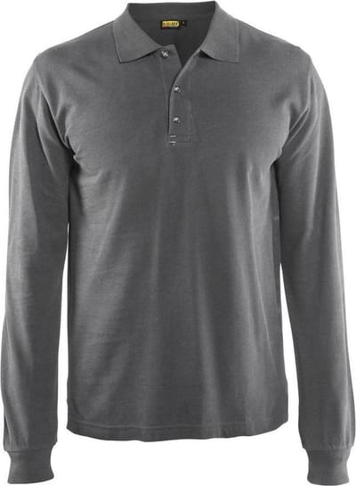 Blåkläder 3388-1050 Piqué long sleeve Grijs maat M