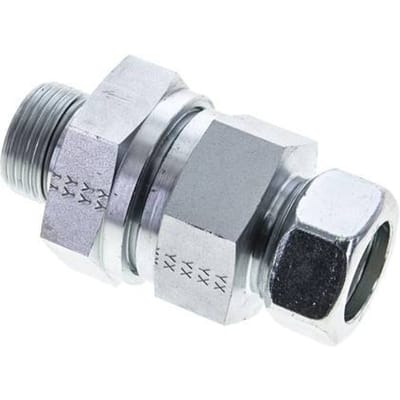 28L (M36x2) & G1'' Regeling-In Elektrolytisch verzinkt Stalen Terugslagklep Snijring Buitendraad 1-100 bar ISO 8434-1