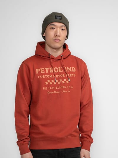 Petrol Industries - Heren Artwork Hoodie Kowak - Bruin - Maat XXL