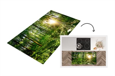 Keukenloper - Loper keuken - Bos - Zon - Lente - 120x60 cm - Keukenloper vinyl