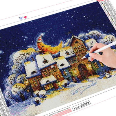 5D Diamant Schilderij Huis Volledige Boor Kruissteek Nieuwe Collectie Diamant Borduren Landschap Mozaïek Winter Woondecoratie Full Square 20X30CM
