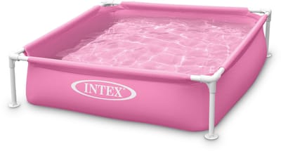 Intex Mini Frame Pool - Opzetzwembad - 122 x 122 x 30 cm - Roze