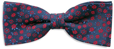 Sir Redman - Strikken - strik Little Flowers blauw - blauw / rood