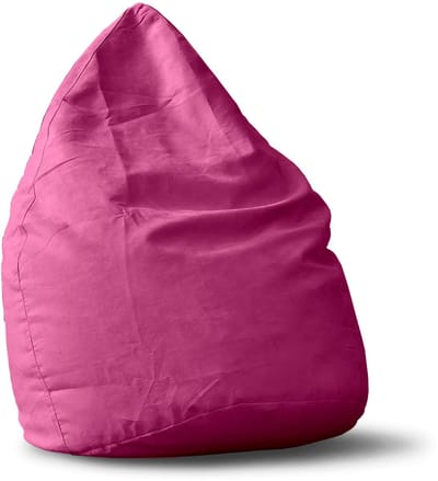 Lumaland - Luxe XL PLUS zitzak - stijlvolle beanbag met 220L volume - extra stevige naden - verkrijgbaar in verschillende kleuren - Roze
