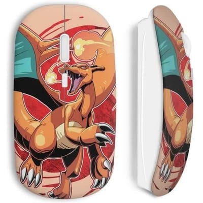Souris Sans Fil Dracaufeu Pokemon Style