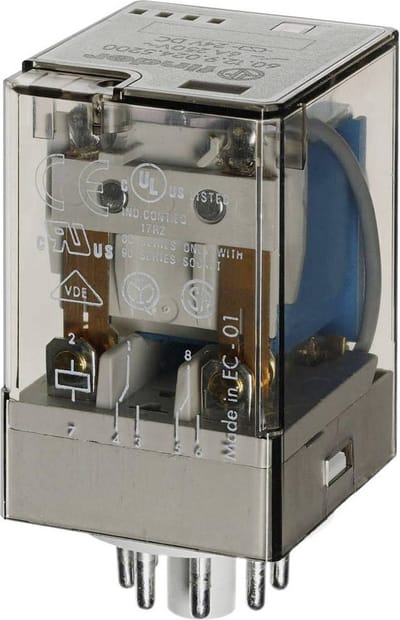 Finder 60.12.9.012.0040 Steekrelais 12 V/DC 10 A 2x wisselcontact 1 stuk(s)