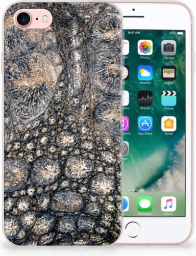 iPhone SE 2022 | SE 2020 | 8 | 7 TPU Hoesje Krokodillenprint