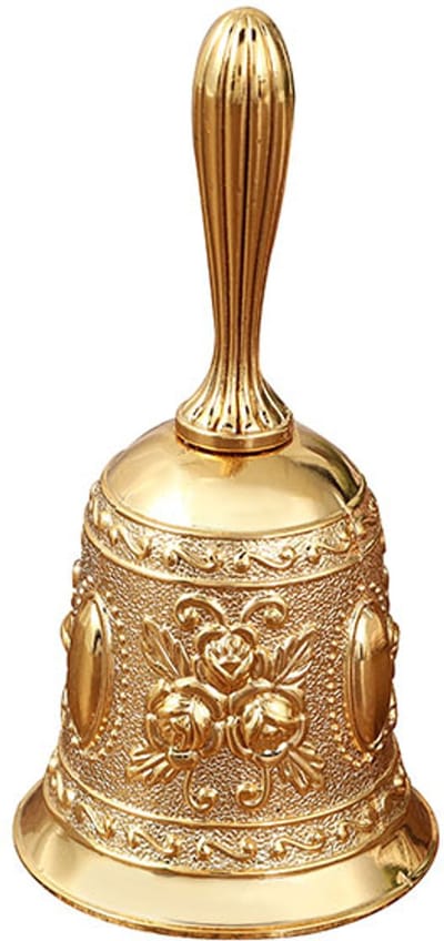 Handbel - handbellen - Tafelbellen - Metaal - Tafelbel - 5.5 cm - Schoolbel - Receptiebel - bel - Gongen - Hard Geluid - butler bel - handbellen voor volwassenen - staurant