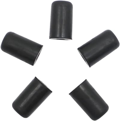 Cello Endpin Protector - 5 Rubber Tips voor Stabiliteit, Antislip Mat en Bescherming, Zwart, Klein