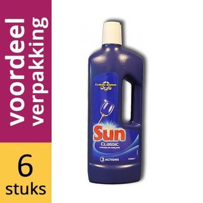 Sun Vaatwas Spoelglans - 6 x 750ML - Voordeelverpakking