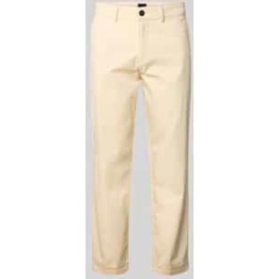 Straight leg chino van katoenmix