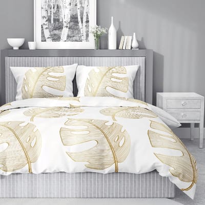 SKAN Serie - Satijnen Katoenen Beddengoedset - 220x200 cm - Veelzijdige Patronen