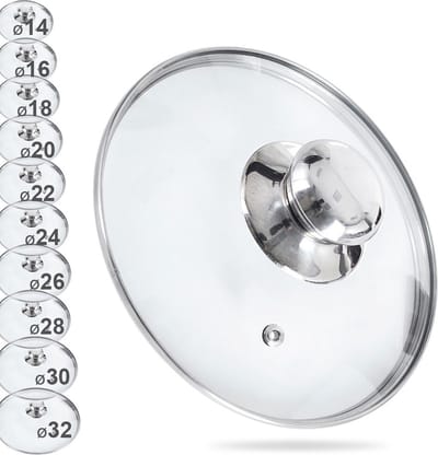 Deksel Glas 14 cm - Pannendeksel - Pandeksel - Potdeksel