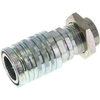 Stalen DN 12.5 Hydraulische Koppeling Snelkoppeling 20 mm S Knelring Schotkoppeling ISO 7241-1 A/8434-1 D 20.5mm