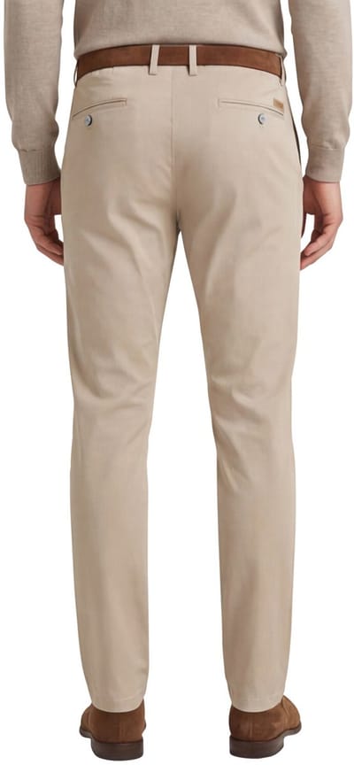 Gardeur Pantalon Tonic beige katoen chino