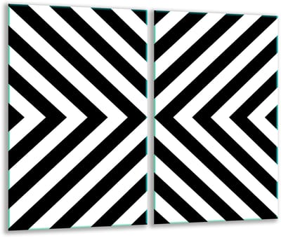 TMK ArtDeko - Snijplank - Glas - 30x52cm - Keukenbescherming - Kleurrijk