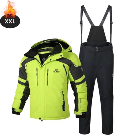 Bovista Skipak - SkiBroek - Skijas - Ski Suit - Wintersport - Heren - 2-Delig - Groen - Maat XXL