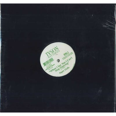 12-inch Plaat PAPIEREN POEPPEN - Als ik je zie, kan ik niet stoppen met dansen TR002 Tyson Records 2008 VS Dans & Electronica beige