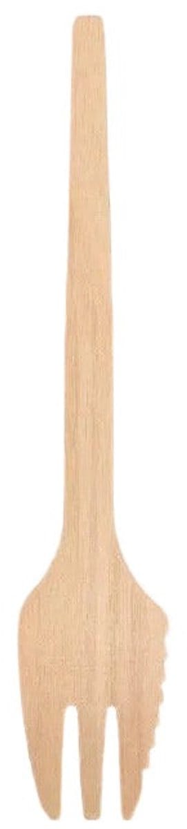 2000x Houten Frietvorkjes 140 mm met Tanding – BIO, Biologisch Afbreekbaar Wegwerpbestek voor Snacks & Catering.