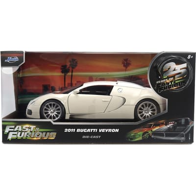 Jada - Diecast Modelauto - Fast & Furious - 2011 Bugatti Veyron - 25th Anniversary - Schaal 1:24