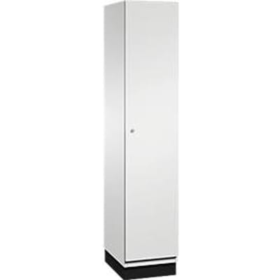 C+P Kast Cambio, 1 vak, met sokkel, B 400 x D 525 x H 1980 mm, lichtgrijs