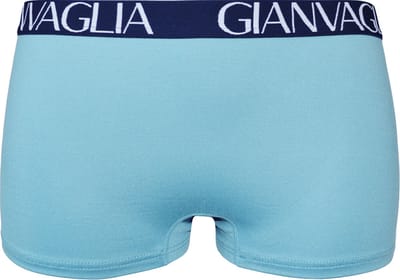 Dames boxershorts 3 pack Gianvaglia effen licht blauw L