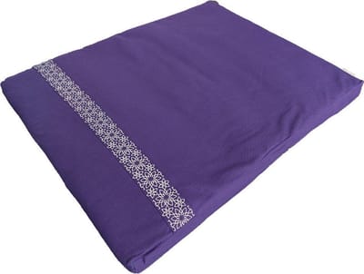 Samarali Zabuton Meditatiemat 90 x 70 x 5 cm – 100% GOTS-gecertificeerd Biologisch Katoen • Vulling van Gerecyclede Wol • Comfortabele Onderlegger voor Yoga & Meditatie