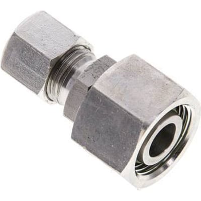 10L & 15L RVS Rechte Snijringkoppeling Draaidoorvoer 315bar FKM O-ring en Afdichtconus ISO 8434-1