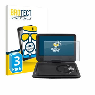 BROTECT - Screenprotector voor Soundmaster PDB1910SW DVD Player - Folie Beschermfolie Beschermglas matte 3 Stuks