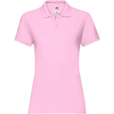 Fruit of the Loom Dames/Dames Premium Effen Poloshirt (Lichtroze)