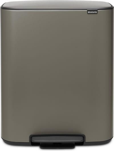 Brabantia Bo Prullenbak - 60 liter - 1 vak - Platinum
