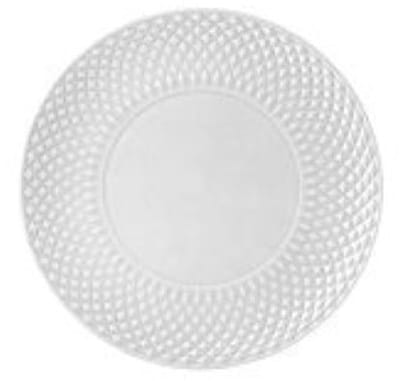 VIER Borden Bicos - Stone white - Bordallo Pinheiro - gebaksbord - amusebord - bread and butter dish - boordboord - side dish - steen wit