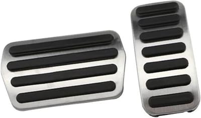 Pedaal Covers - Auto Pedalen - Verbeterde Rijervaring - Antislip Roestvrij Staal - One Size - Zwart