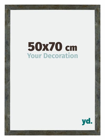 Your Decoration - Puzzellijst 50x70 cm - Blauw Goud Gemeleerd - Puzzellijst 500-1000 stukjes - MDF Fotolijst - Mura
