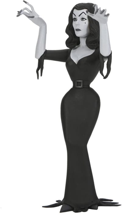NECA Vampira Toony Terrors Action Figure Vampira Silver Screen Edition 15 cm Action Figuur