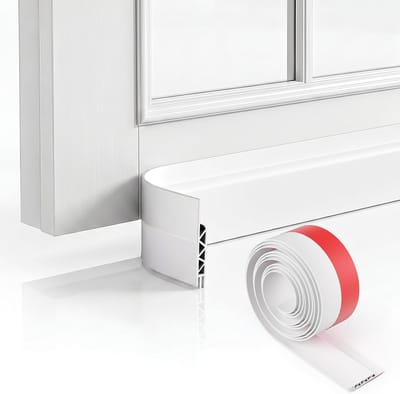 Isolerende Deurtochtstopper - Deurafdichting Strip - Tocht Buiten Houden - Zelfklevend TPE Materiaal - 100 cm - Wit