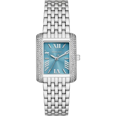 Michael Kors MK4829 Emery Blauwe Wijzerplaat Dameshorloge 27mm zilver