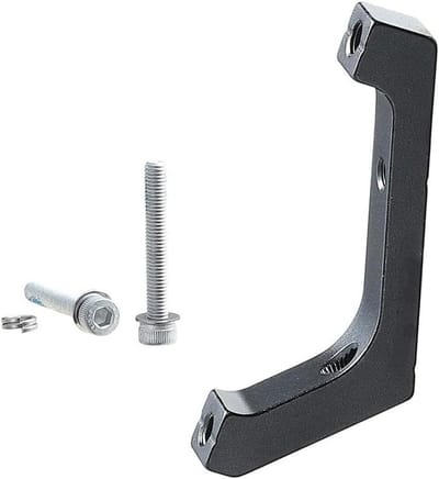 Schijfremadapter Racefiets - Remklauw Adapter - Fietsrem Upgrade - Aluminiumlegering CNC - 140/160 mm Rotor - Zwart