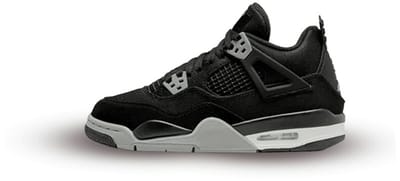 Air Jordan 4 Retro Black Canvas (GS) - Maat 35.5