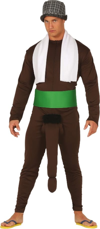 Fiestas Guirca - Penis Pak / Naakt Kostuum - Maat M - Carnavalskleding - Carnaval - carnavalskleding 2027 - Carnaval kostuum