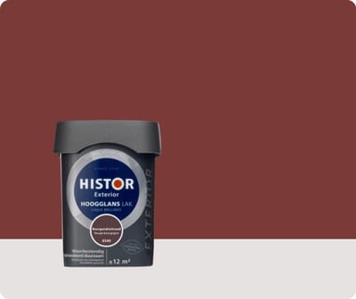 Histor Exterior Lak Hoogglans 0,75 liter - Bourgondischrood