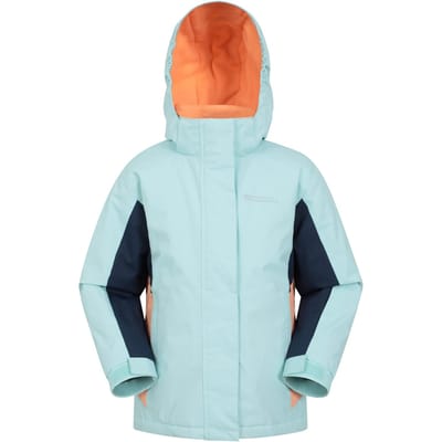 Mountain Warehouse Honing ski-jas voor kinderen (Licht Teal)
