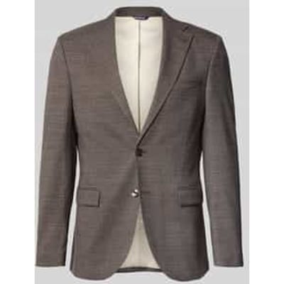 slim fit 2-knoops colbert met klepzakken