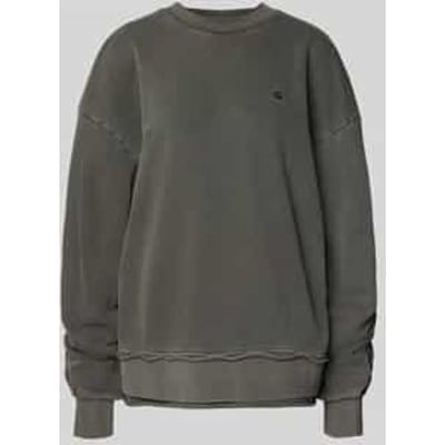 Oversized sweatshirt met ribboorden