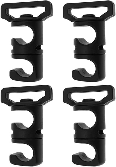 Dailygoods - Tent Pole Connector Gesp voor 25mm Touw en 11mm Pool