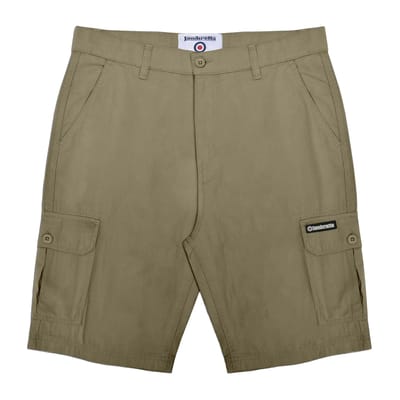 Lambretta Heren SS25 Cargo Shorts (Kaki Groen)